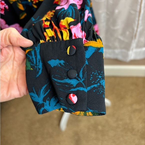 Whistles Digital Bloom Print Blouse, Size 4 - Picture 10 of 12